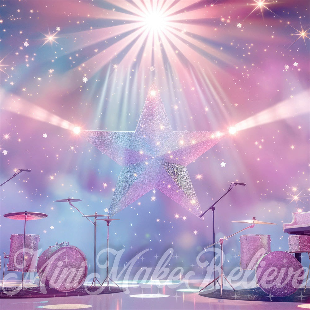 Kate Swift Femelle Scène Rock-Pop Toile de fond conçue par Mini MakeBelieve - Kate Backdrop FR