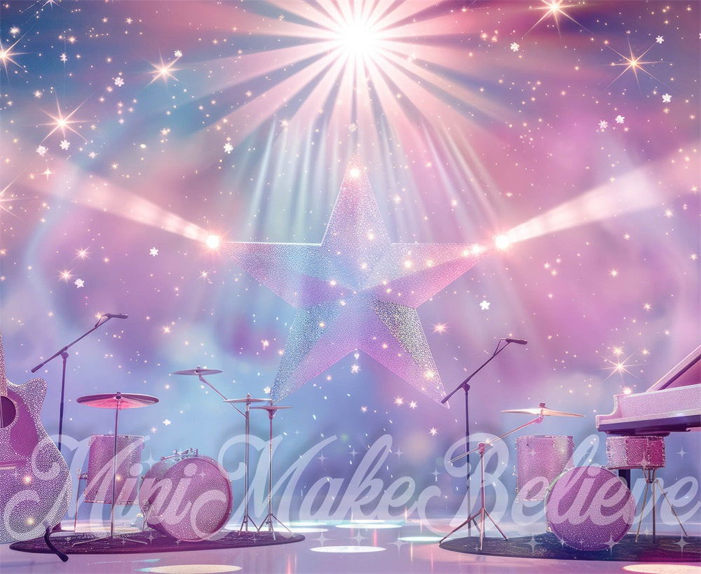 Kate Swift Femelle Scène Rock-Pop Toile de fond conçue par Mini MakeBelieve - Kate Backdrop FR