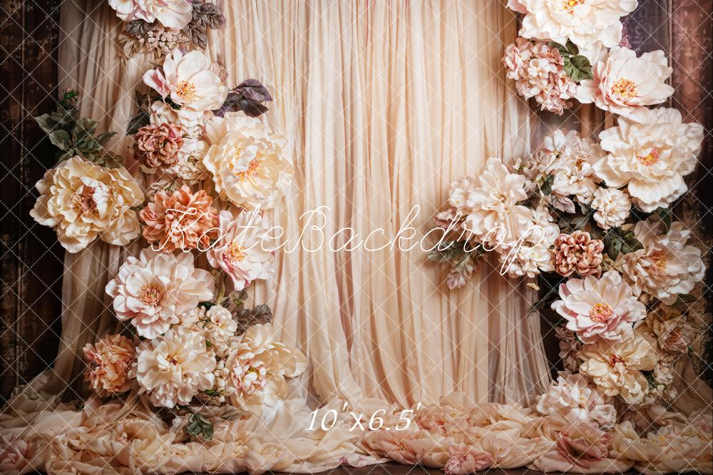 Kate Fleurs Bohème Fête des mères Rideau Toile de fond conçue par Emetselch - Kate Backdrop FR