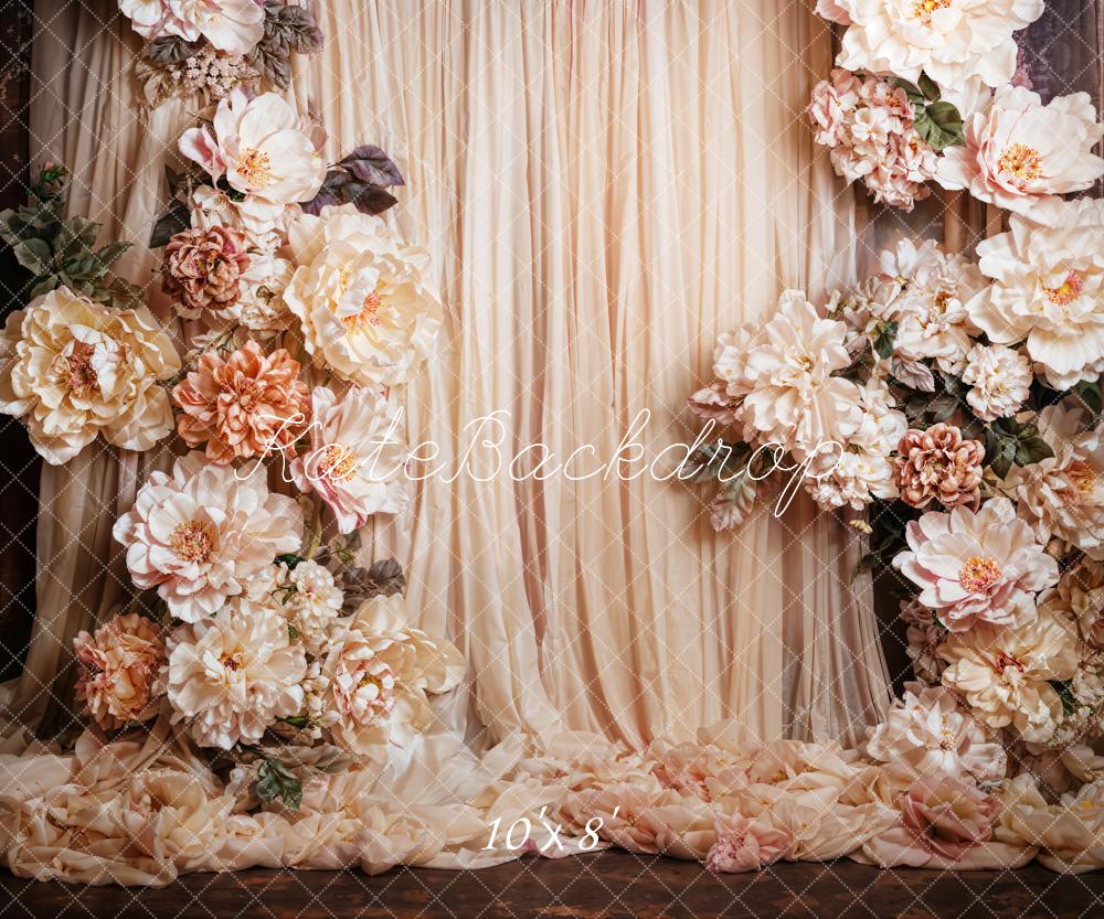 Kate Fleurs Bohème Fête des mères Rideau Toile de fond conçue par Emetselch - Kate Backdrop FR