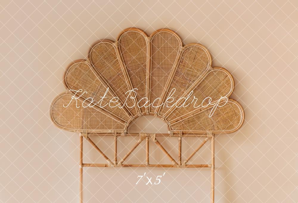 Kate Bambou Rotin Tissé Pétale Tête de lit Toile de fond conçue par Emetselch - Kate Backdrop FR