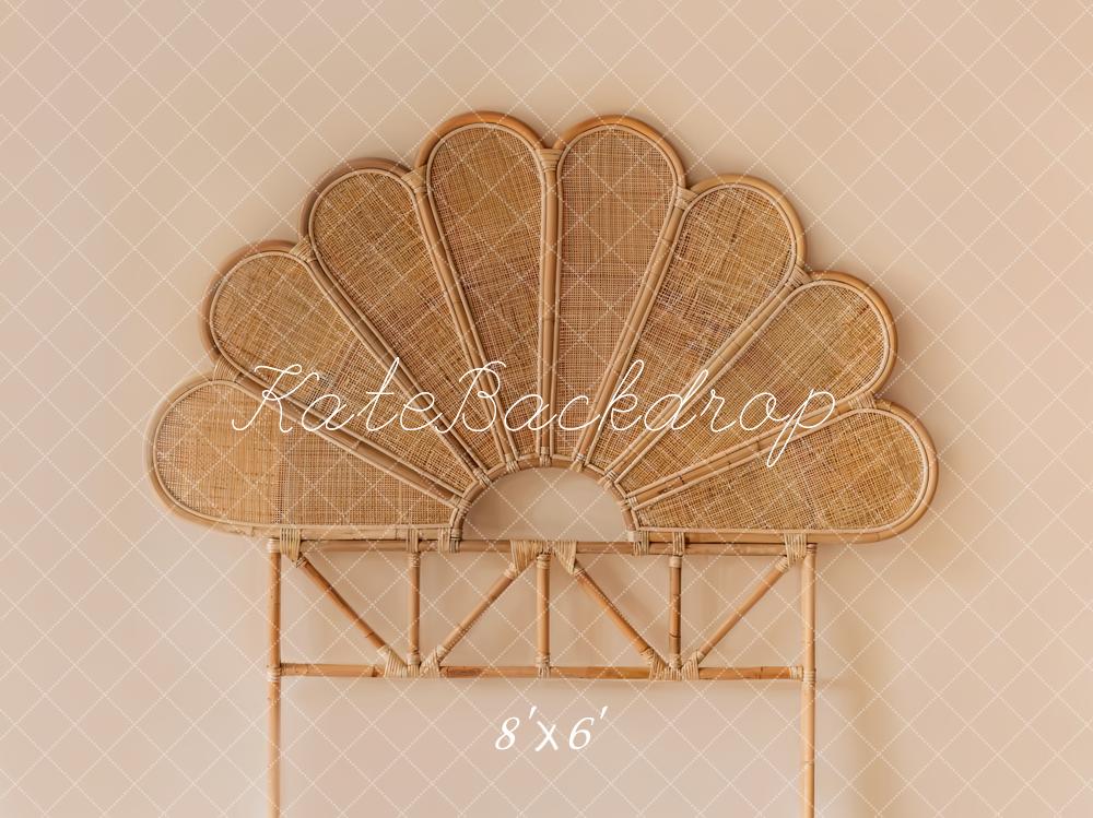 Kate Bambou Rotin Tissé Pétale Tête de lit Toile de fond conçue par Emetselch - Kate Backdrop FR