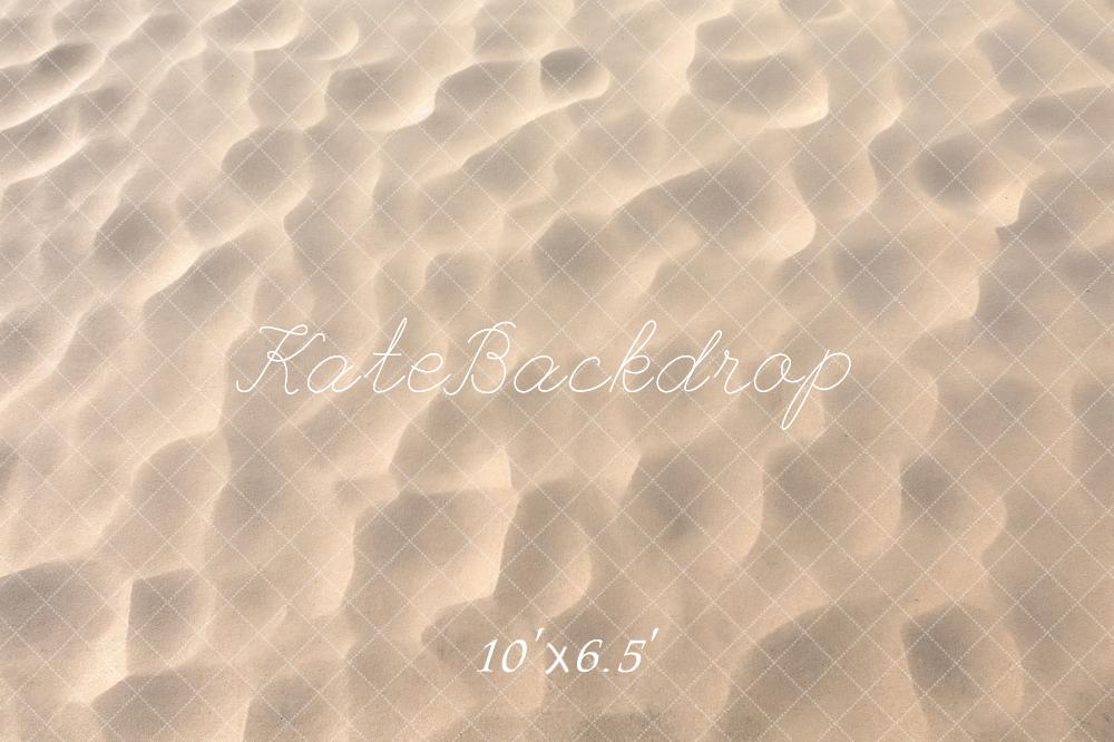 Kate Beige Plage de sable Doux Sol Toile de fond conçue par Kate Image - Kate Backdrop FR