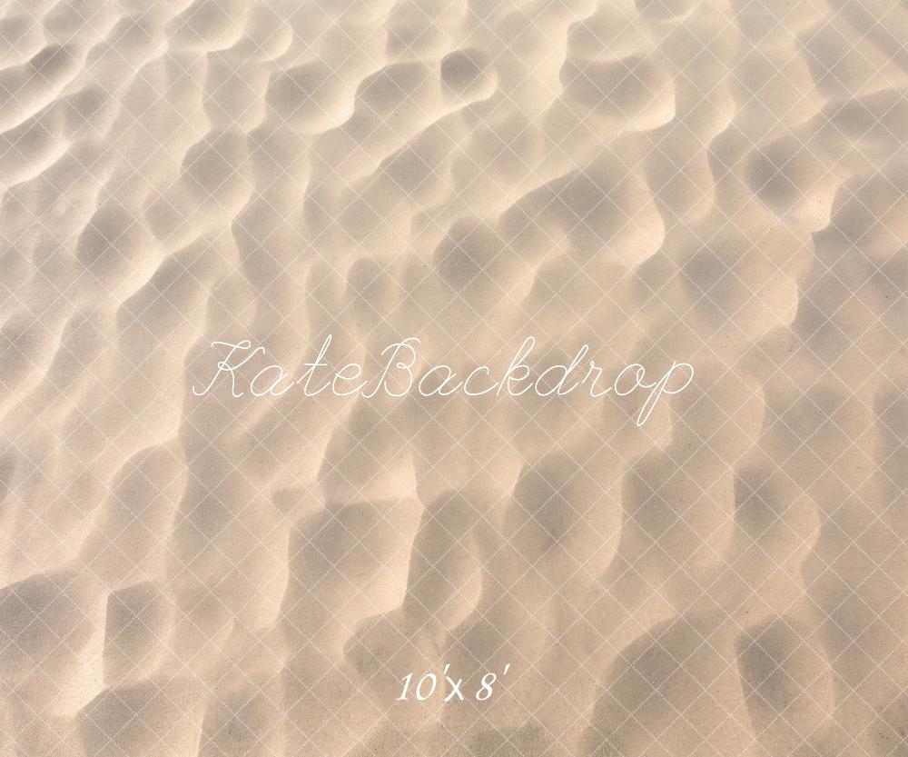 Kate Beige Plage de sable Doux Sol Toile de fond conçue par Kate Image - Kate Backdrop FR