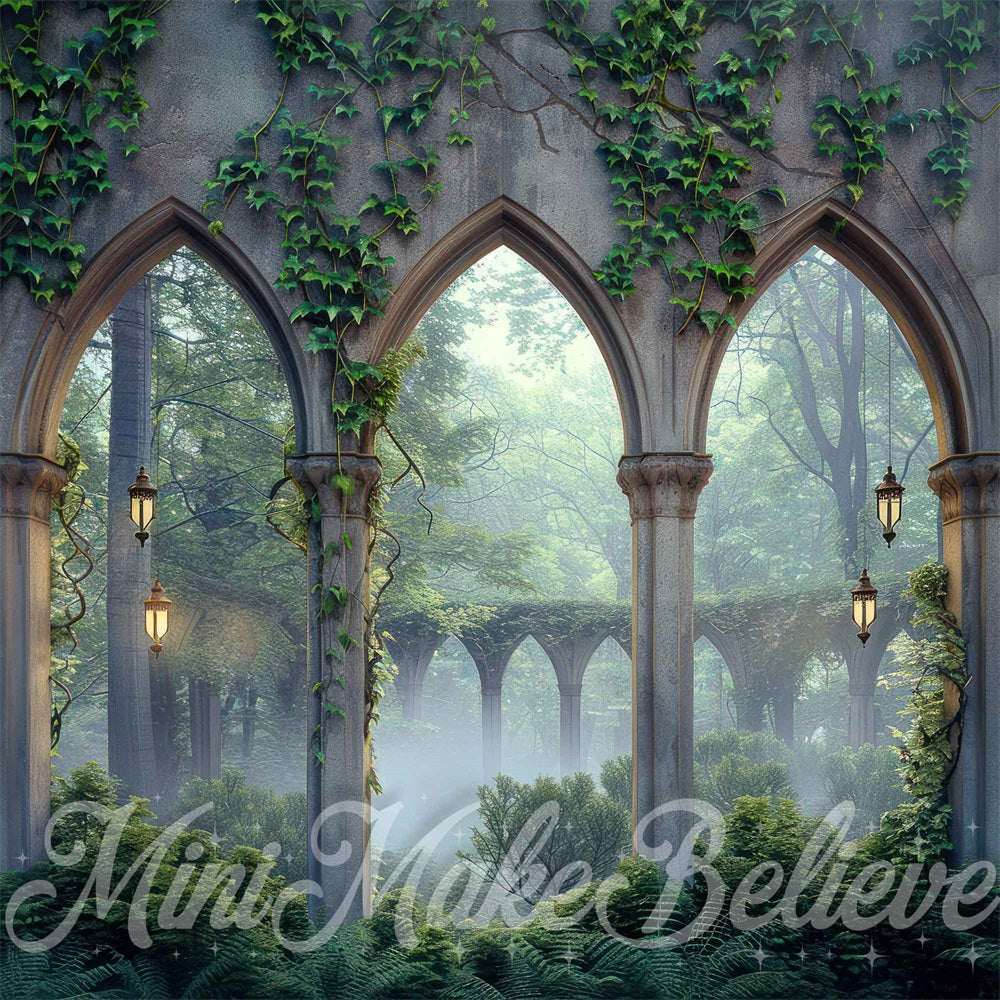 Kate Extérieur Plantes Fantaisie Arches Toile de fond conçue par Mini MakeBelieve - Kate Backdrop FR