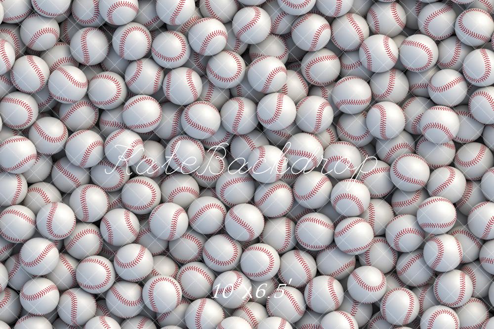 Kate Sport Blanc Base-ball Toile de fond conçue par Chain Photographie - Kate Backdrop FR