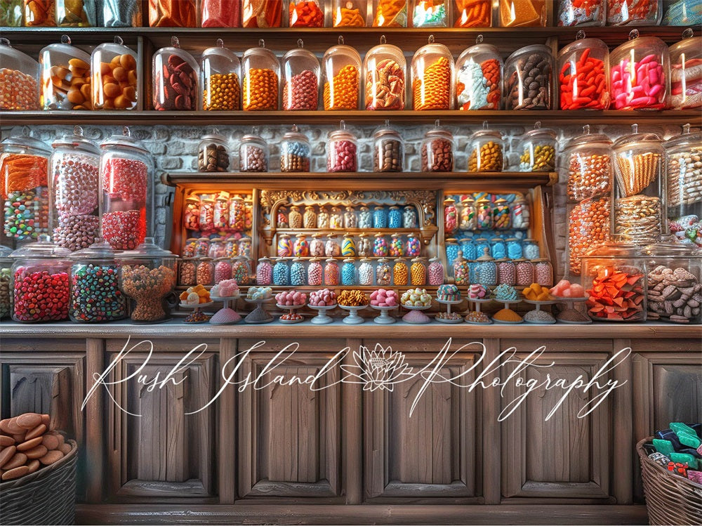 Kate Présentoir de Bonbons Enfant Coloré Toile de fond conçue par Laura Bybee - Kate Backdrop FR