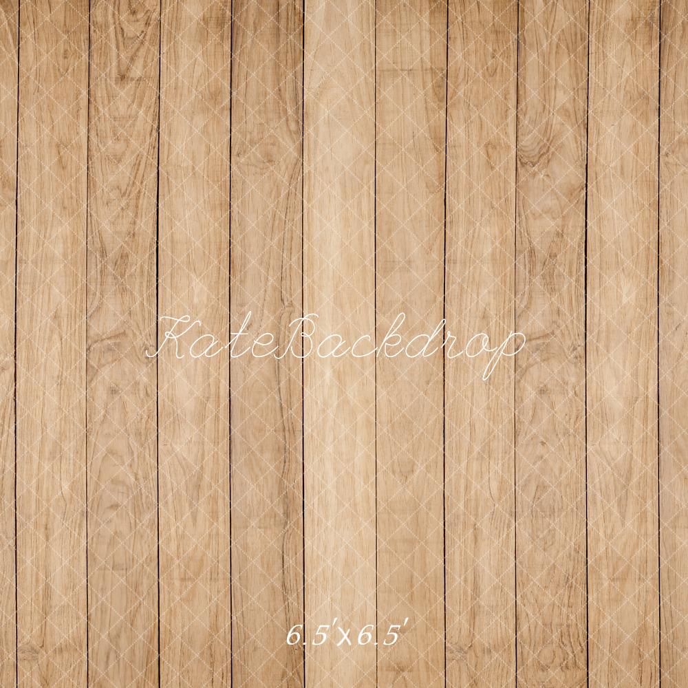 Kate Brun clair Sol en bois Toile de fond conçue par Kate Image - Kate Backdrop FR