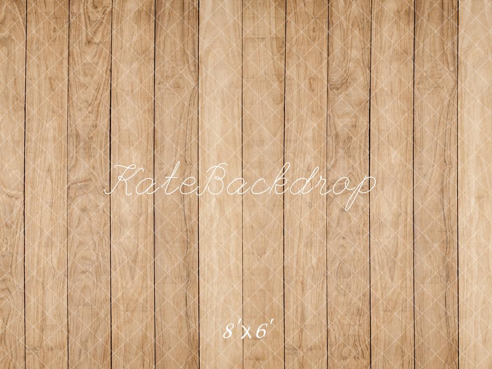 Kate Brun clair Sol en bois Toile de fond conçue par Kate Image - Kate Backdrop FR