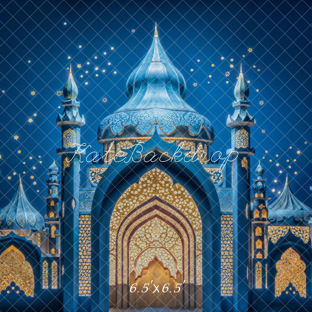 Kate Bleu Fantaisie Arche Palais Princesse Toile de fond conçue par Emetselch - Kate Backdrop FR
