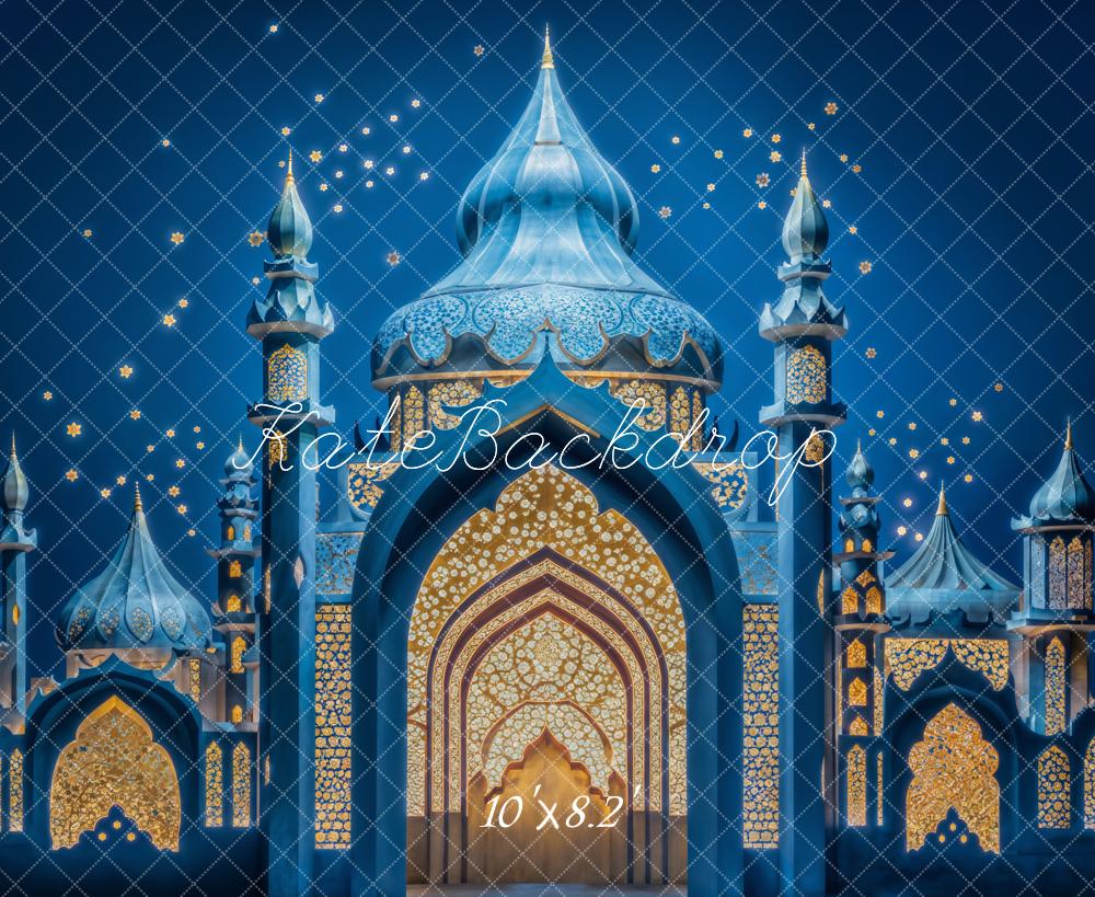 Kate Bleu Fantaisie Arche Palais Princesse Toile de fond conçue par Emetselch - Kate Backdrop FR