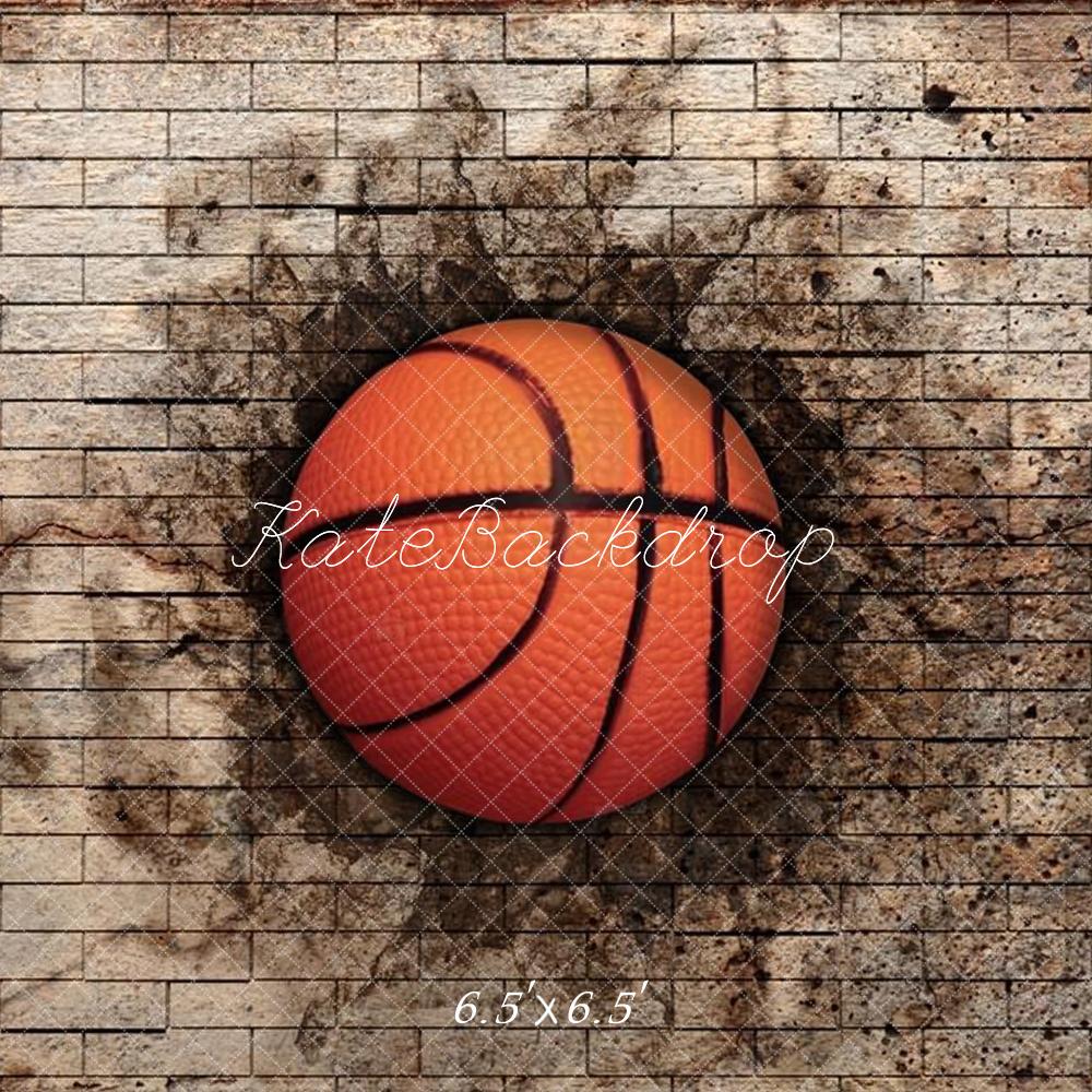 Kate Mur de briques Basket-ball Sport Toile de fond conçue par Chain Photographie
