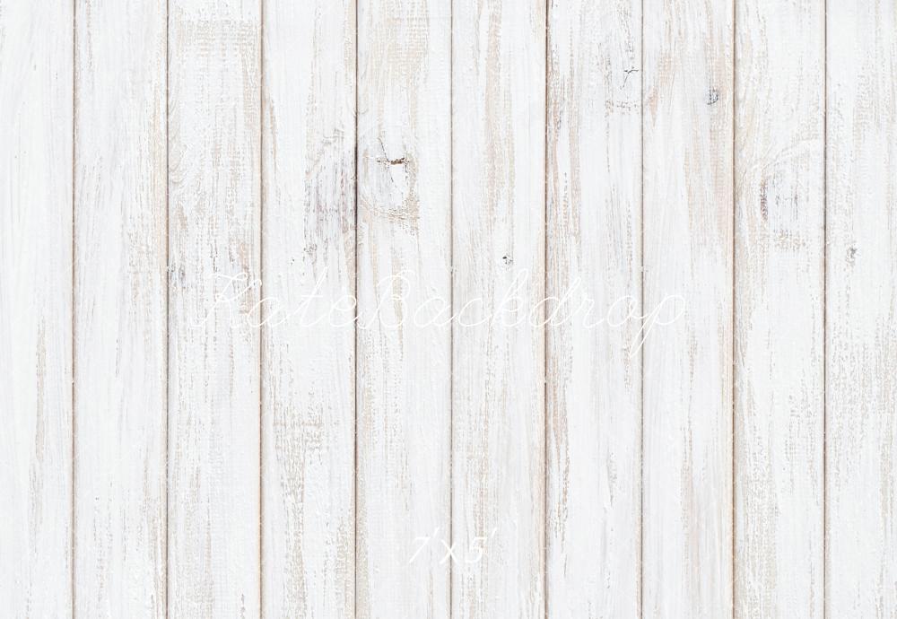 Kate Blanc Vieux Plancher de bois Sol Toile de fond conçue par Kate Image - Kate Backdrop FR