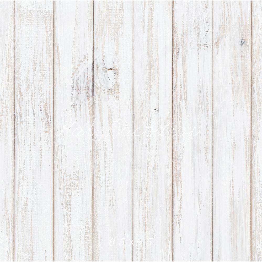 Kate Blanc Vieux Plancher de bois Sol Toile de fond conçue par Kate Image - Kate Backdrop FR