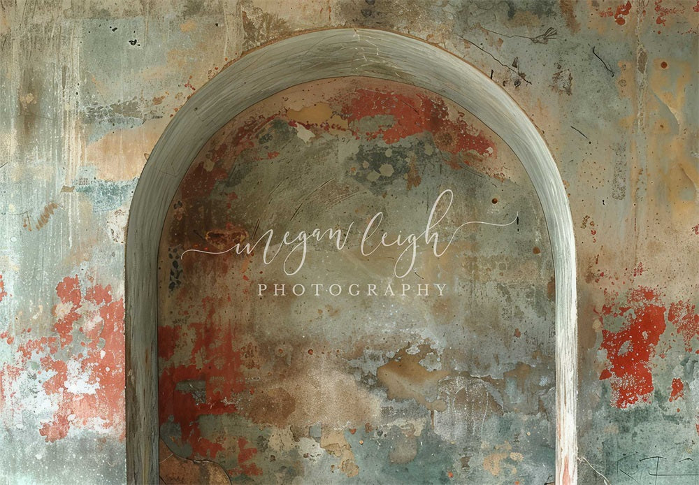 Kate Mur de graffitis Arche Portrait Toile de fond conçue par Megan Leigh - Kate Backdrop FR