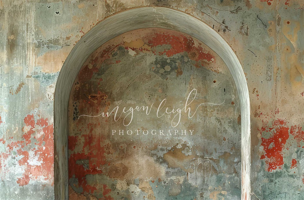 Kate Mur de graffitis Arche Portrait Toile de fond conçue par Megan Leigh - Kate Backdrop FR