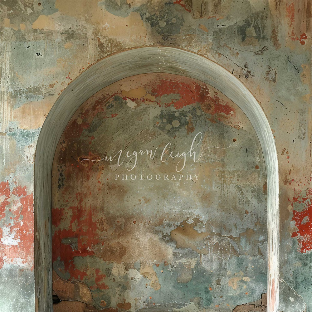 Kate Mur de graffitis Arche Portrait Toile de fond conçue par Megan Leigh - Kate Backdrop FR