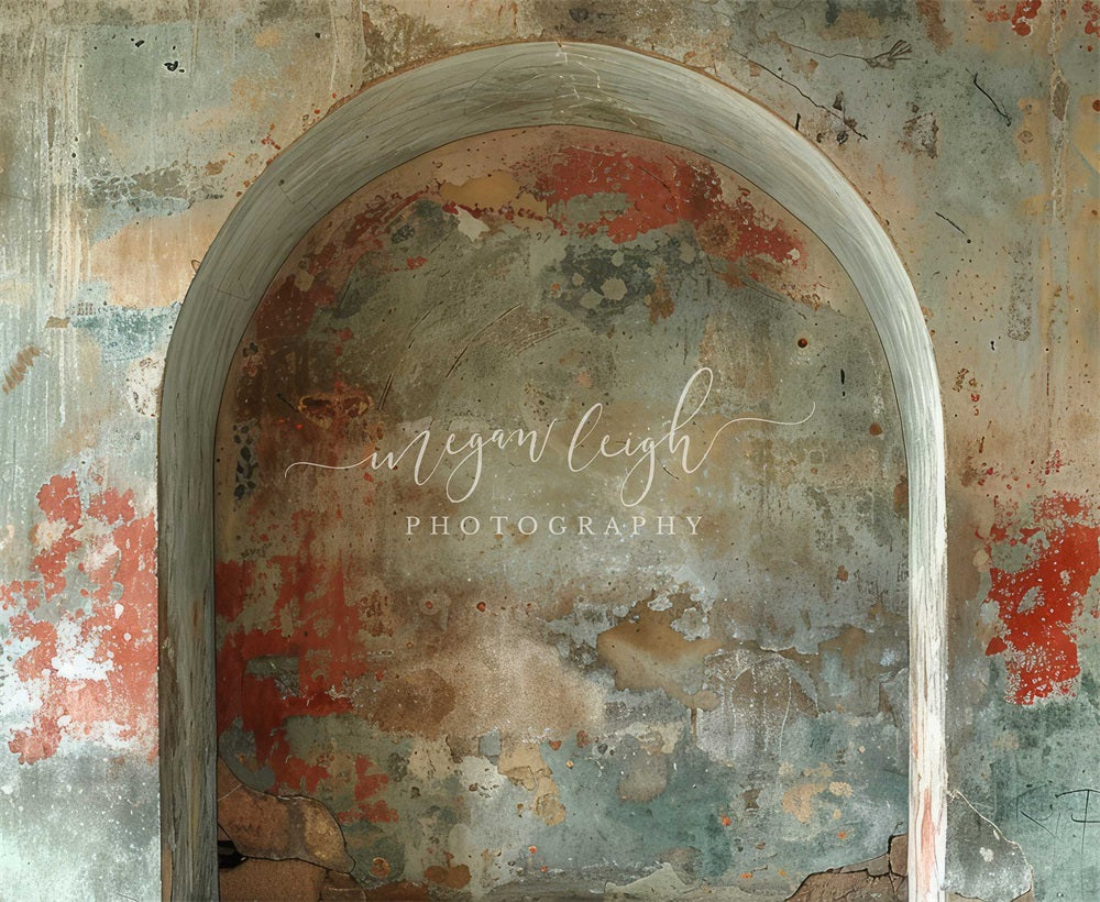 Kate Mur de graffitis Arche Portrait Toile de fond conçue par Megan Leigh - Kate Backdrop FR