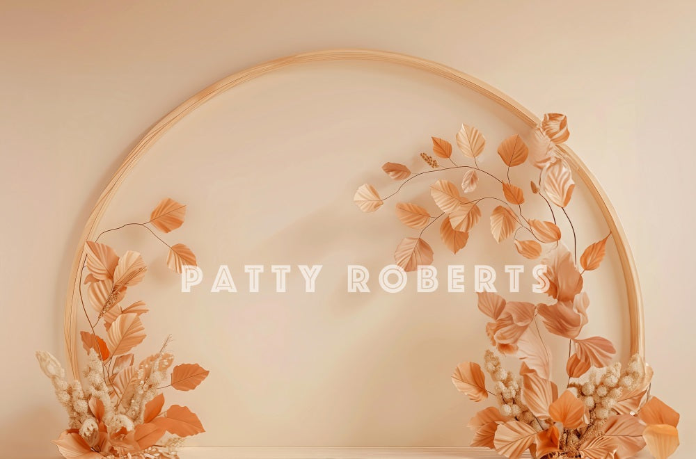 Kate Automne Arche en bois Doux Beige Toile de fond conçue par Patty Robert - Kate Backdrop FR