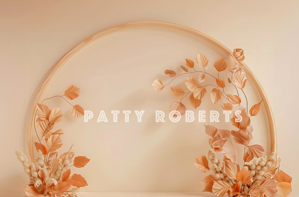 Kate Automne Arche en bois Doux Beige Toile de fond conçue par Patty Robert - Kate Backdrop FR
