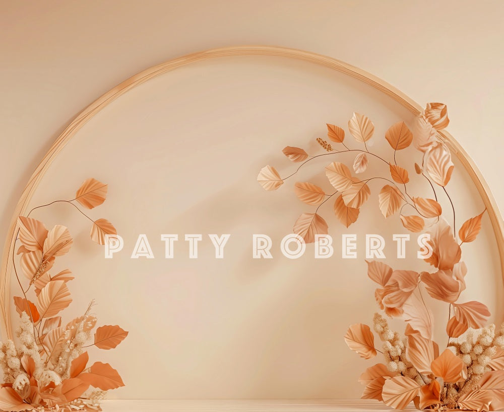 Kate Automne Arche en bois Doux Beige Toile de fond conçue par Patty Robert - Kate Backdrop FR