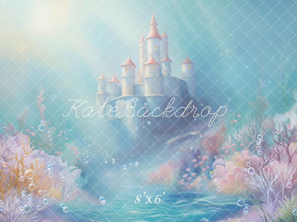 Kate Beaux-Arts Sous-marin Sirène Rétro Château Toile de fond conçue par GQ - Kate Backdrop FR