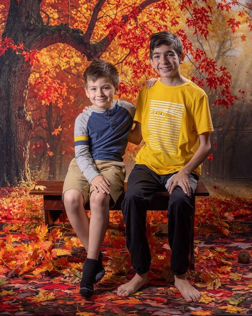 Kate Automne Feuille tombée Rouge Érable Toile de fond conçue par Emetselch - Kate Backdrop FR