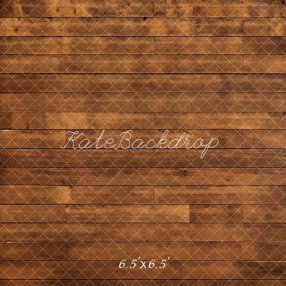 Kate Marron foncé Classique Sol en bois Toile de fond conçue par Kate Image - Kate Backdrop FR