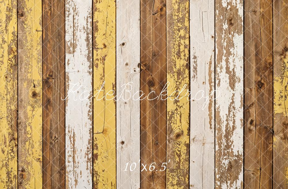 Kate Rétro Vieux Parquet rayé Sol en bois Toile de fond conçue par Kate Image - Kate Backdrop FR