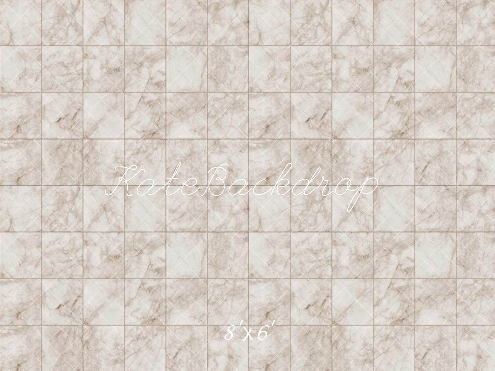 Kate Ivoire Marbre Sol à Carreaux Toile de fond conçue par Kate Image - Kate Backdrop FR