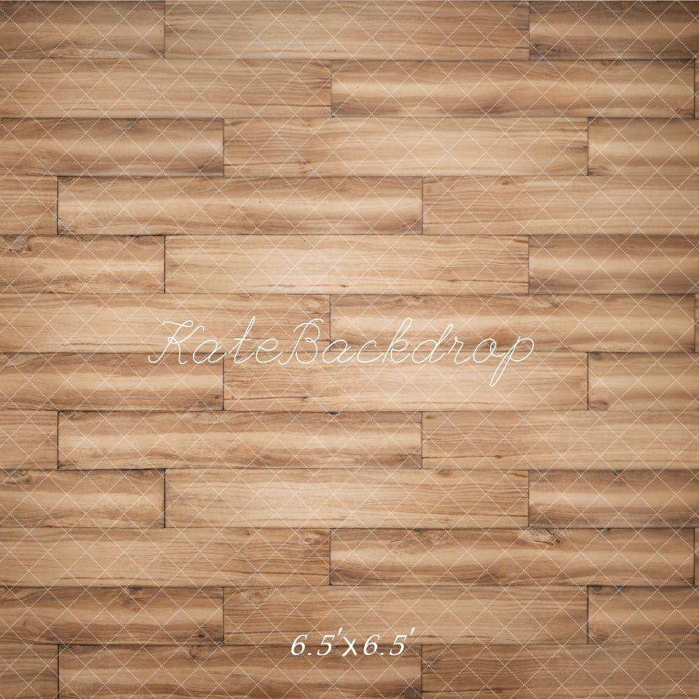 GROUPE VIP - Kate Brun clair Plancher à rayures Sol en bois Toile de fond conçue par Kate Image - Kate Backdrop FR