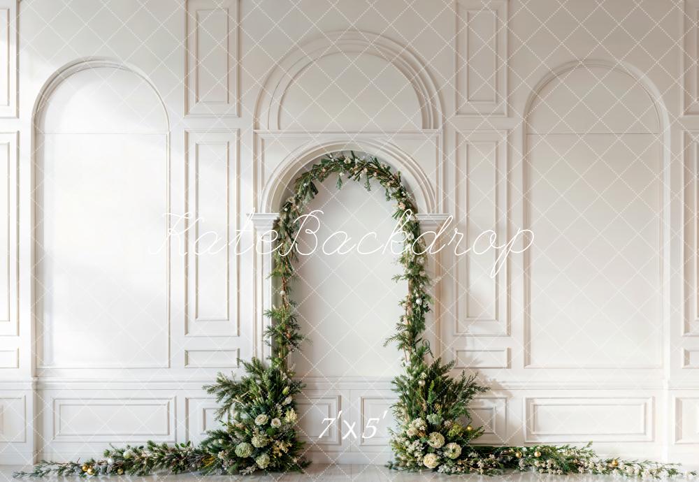 Kate Noël Feuille de pin Arche Mur Rétro Toile de fond conçue par Emetselch - Kate Backdrop FR