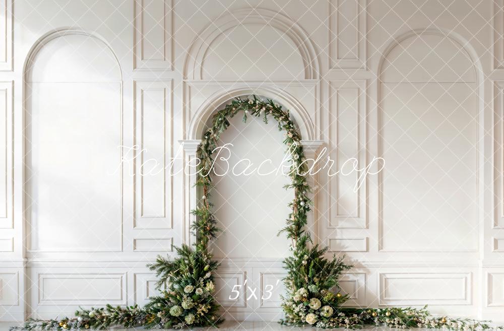 Kate Noël Feuille de pin Arche Mur Rétro Toile de fond conçue par Emetselch - Kate Backdrop FR