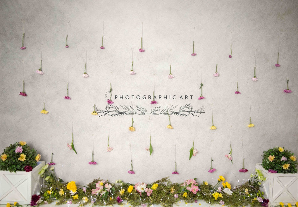 GROUPE VIP - Kate Fleurs sauvages Cake smash Enfant Toile de fond conçue par Jenna Onyia - Kate Backdrop FR