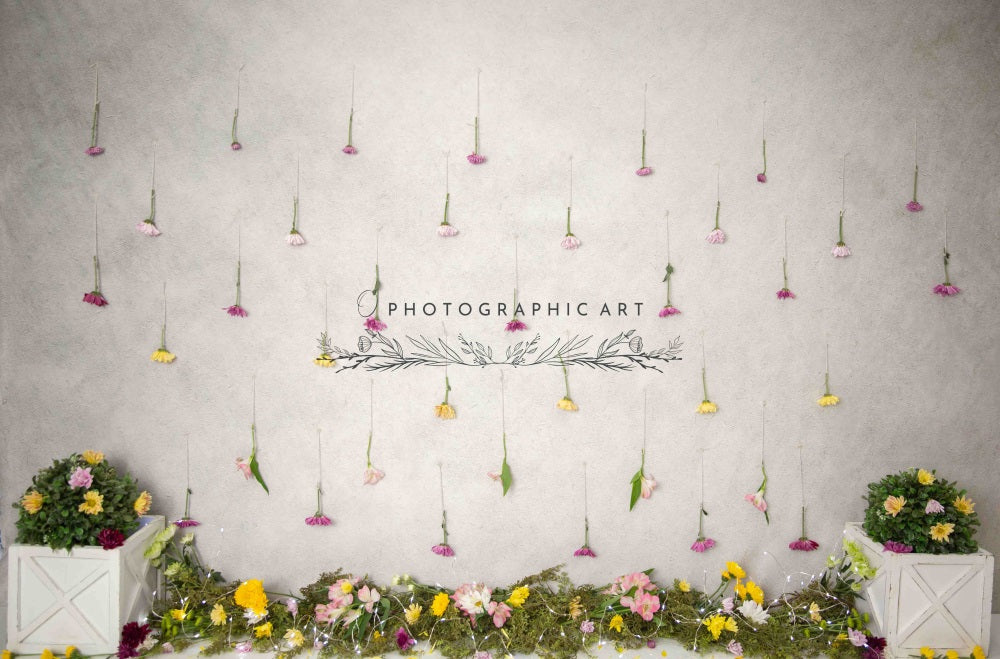 GROUPE VIP - Kate Fleurs sauvages Cake smash Enfant Toile de fond conçue par Jenna Onyia - Kate Backdrop FR