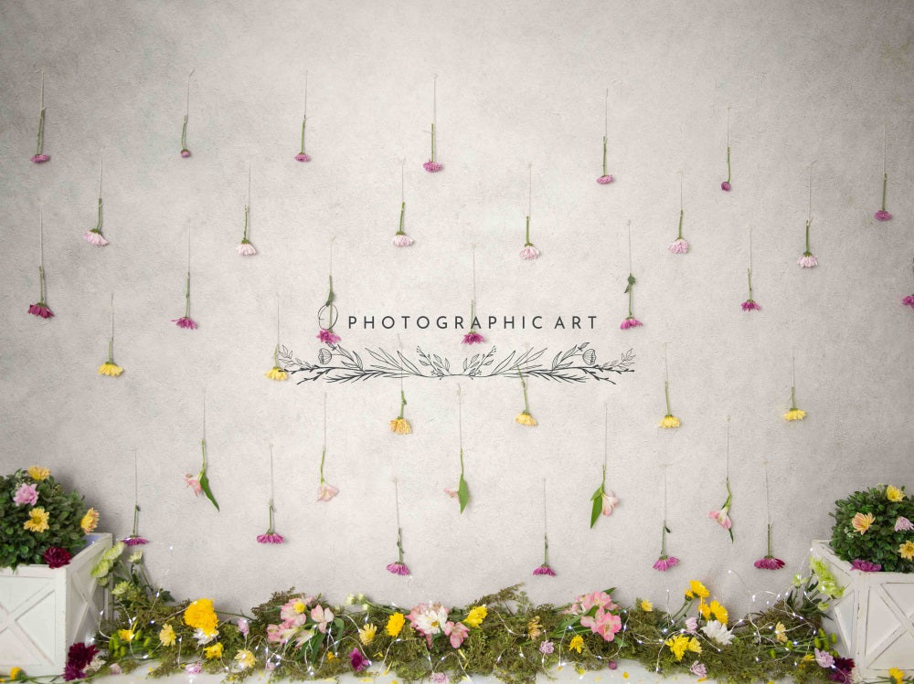 GROUPE VIP - Kate Fleurs sauvages Cake smash Enfant Toile de fond conçue par Jenna Onyia - Kate Backdrop FR