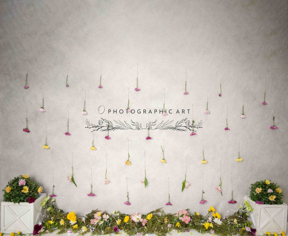 GROUPE VIP - Kate Fleurs sauvages Cake smash Enfant Toile de fond conçue par Jenna Onyia - Kate Backdrop FR