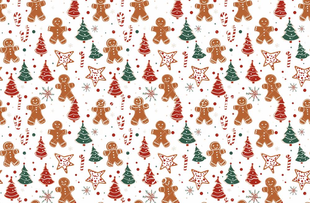 Kate Sapin de Noël Biscuits au pain d'épice Cadeau Toile de fond conçue par Chain Photographie - Kate Backdrop FR
