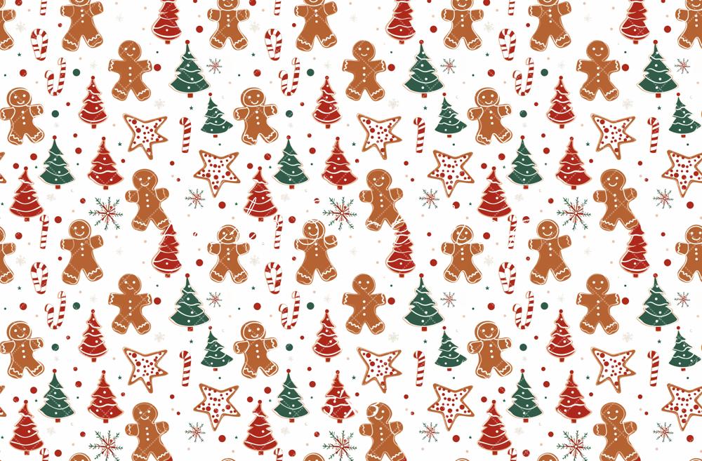 Kate Sapin de Noël Biscuits au pain d'épice Cadeau Toile de fond conçue par Chain Photographie - Kate Backdrop FR