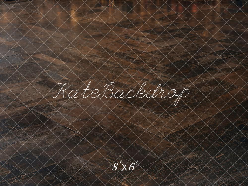 Kate Marron foncé Vieux Sol en bois Toile de fond conçue par Kate Image - Kate Backdrop FR