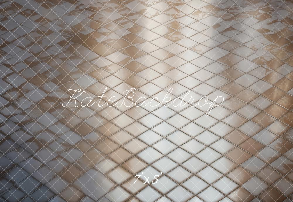 Kate Rétro Argent Plancher à Carreaux Sol Toile de fond conçue par Kate Image - Kate Backdrop FR
