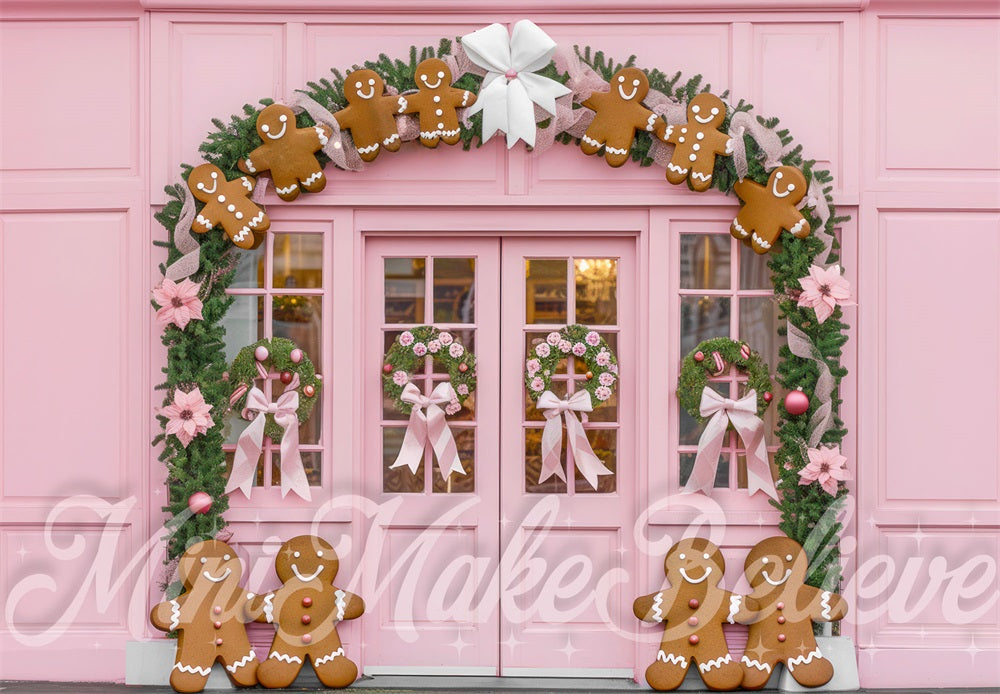 Kate Noël Pain d'épice Mur Rose Arche Toile de fond conçue par Mini MakeBelieve - Kate Backdrop FR