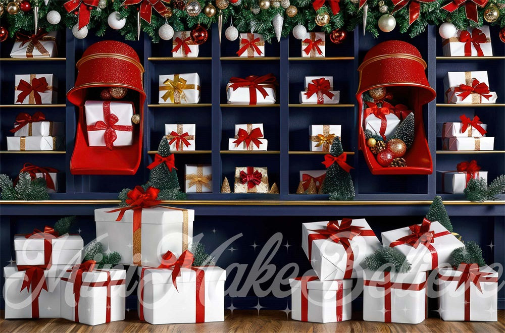 Kate Noël Intérieur Boutique de cadeaux Toile de fond conçue par Mini MakeBelieve - Kate Backdrop FR