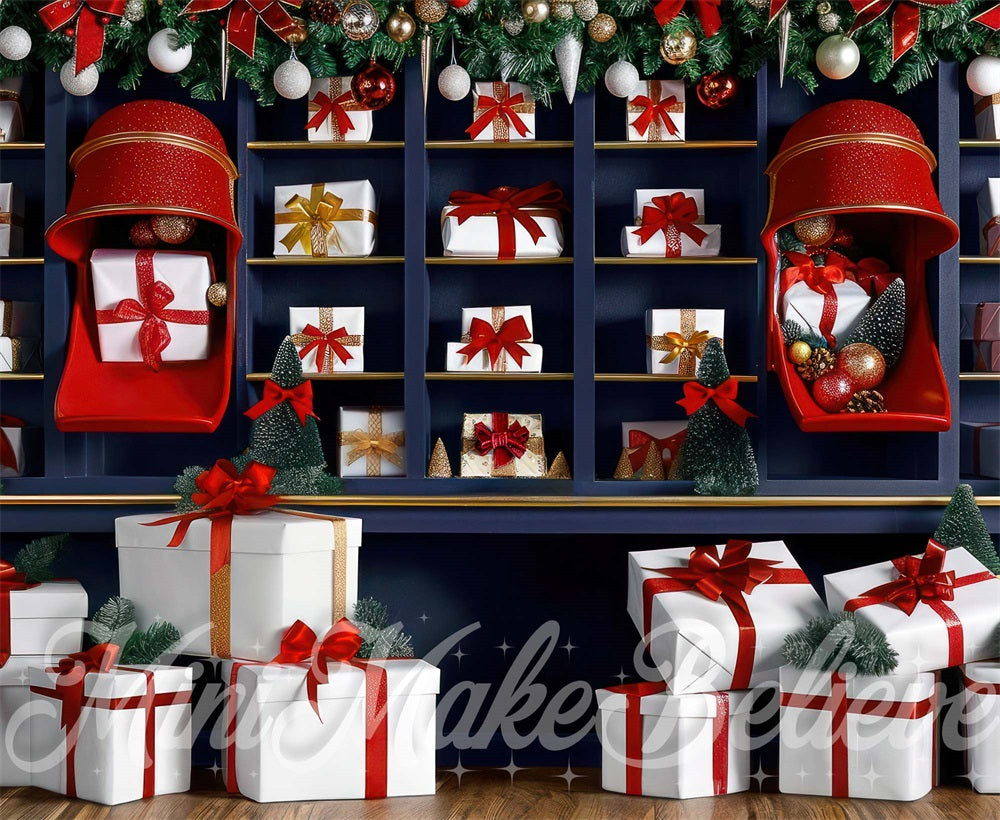 Kate Noël Intérieur Boutique de cadeaux Toile de fond conçue par Mini MakeBelieve - Kate Backdrop FR