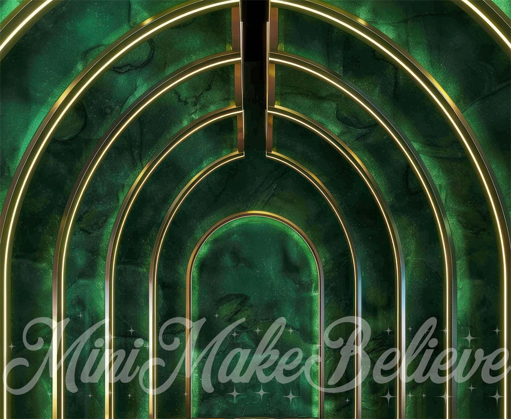 Kate Vert foncé Méchant Disco Arche Toile de fond conçue par Mini MakeBelieve - Kate Backdrop FR