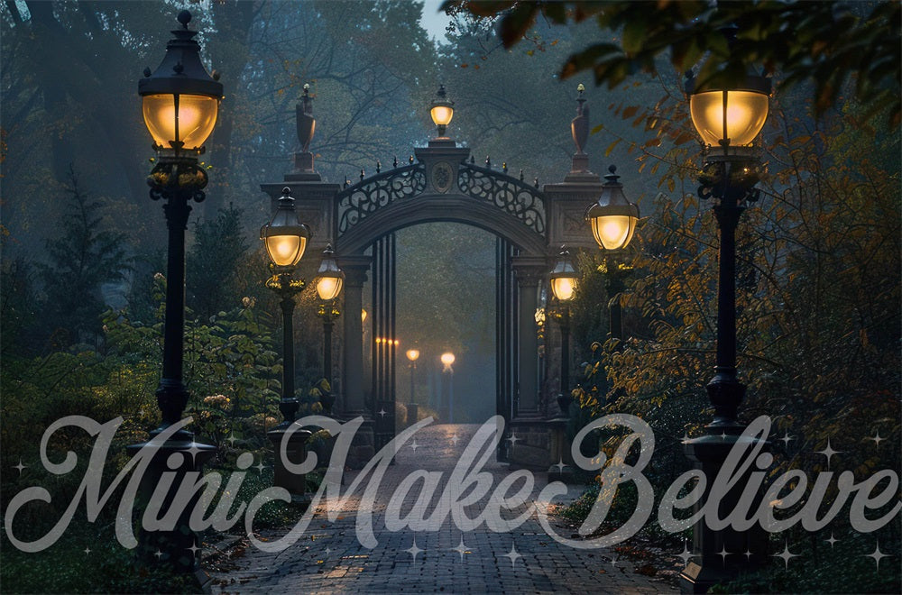 Kate Méchant Universitaire Chemin Lampadaire Toile de fond conçue par Mini MakeBelieve - Kate Backdrop FR