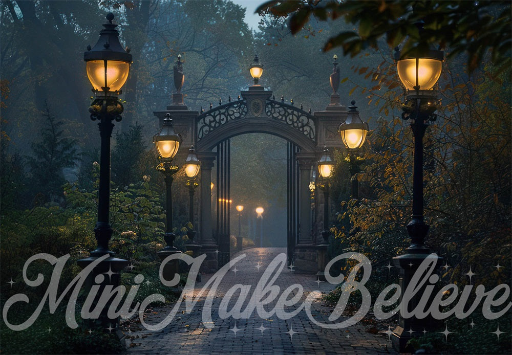 Kate Méchant Universitaire Chemin Lampadaire Toile de fond conçue par Mini MakeBelieve - Kate Backdrop FR