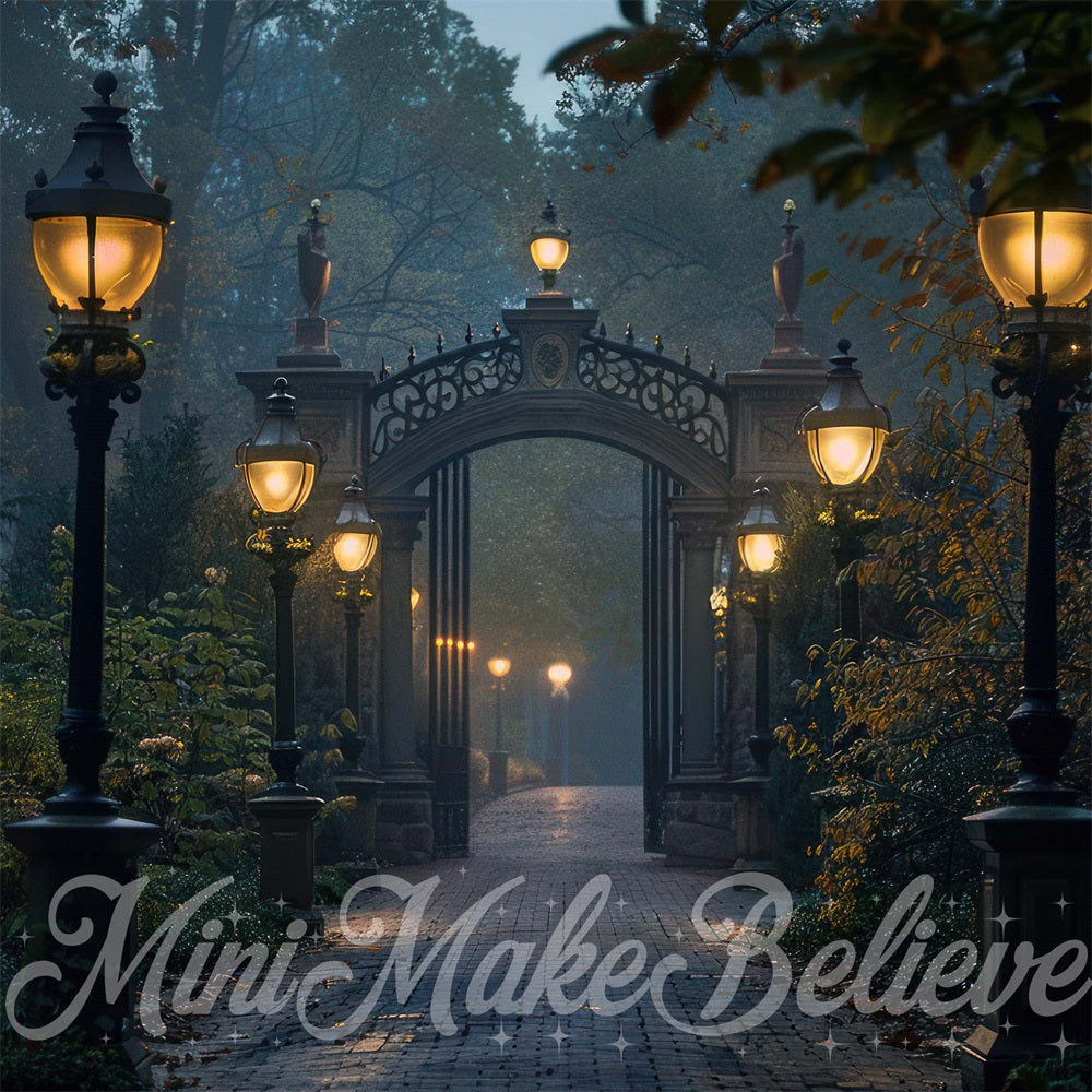 Kate Méchant Universitaire Chemin Lampadaire Toile de fond conçue par Mini MakeBelieve - Kate Backdrop FR