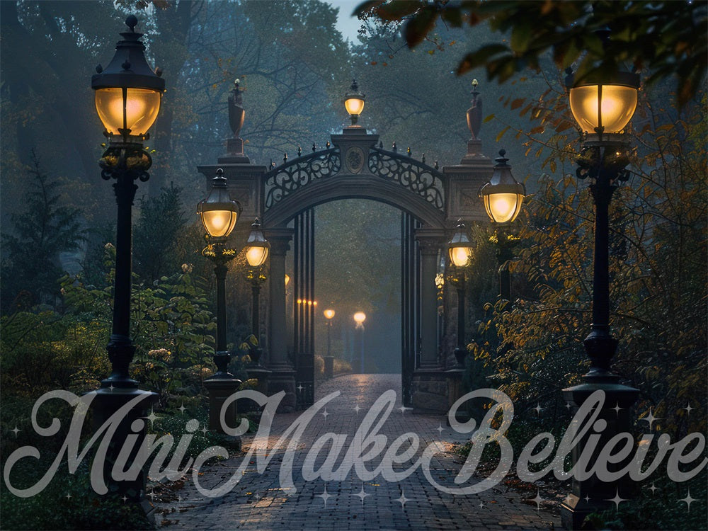 Kate Méchant Universitaire Chemin Lampadaire Toile de fond conçue par Mini MakeBelieve - Kate Backdrop FR