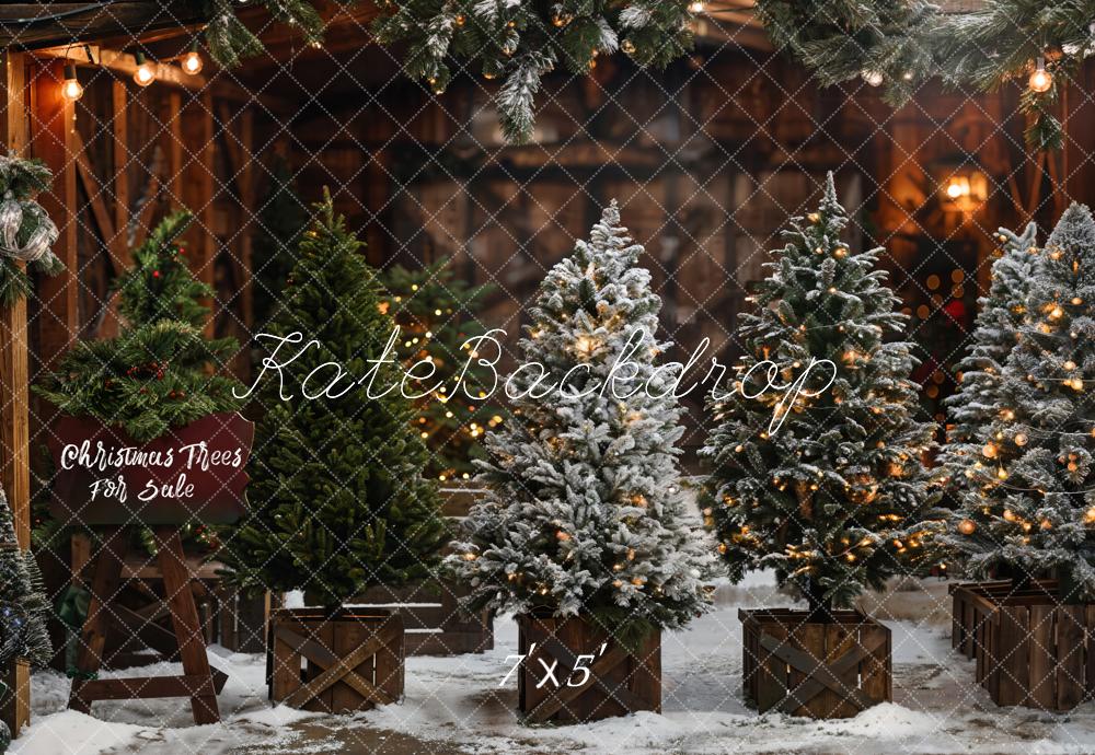 Kate Sapin de Noël Magasin Lumière Toile de fond conçue par Emetselch - Kate Backdrop FR